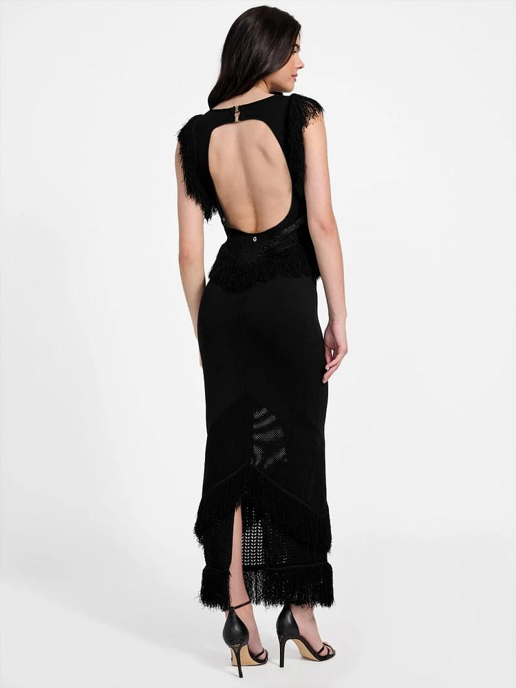 Eco Luisa Fringe Maxi Dress