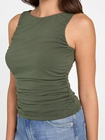 Eco Shirred Ciena Tank Top