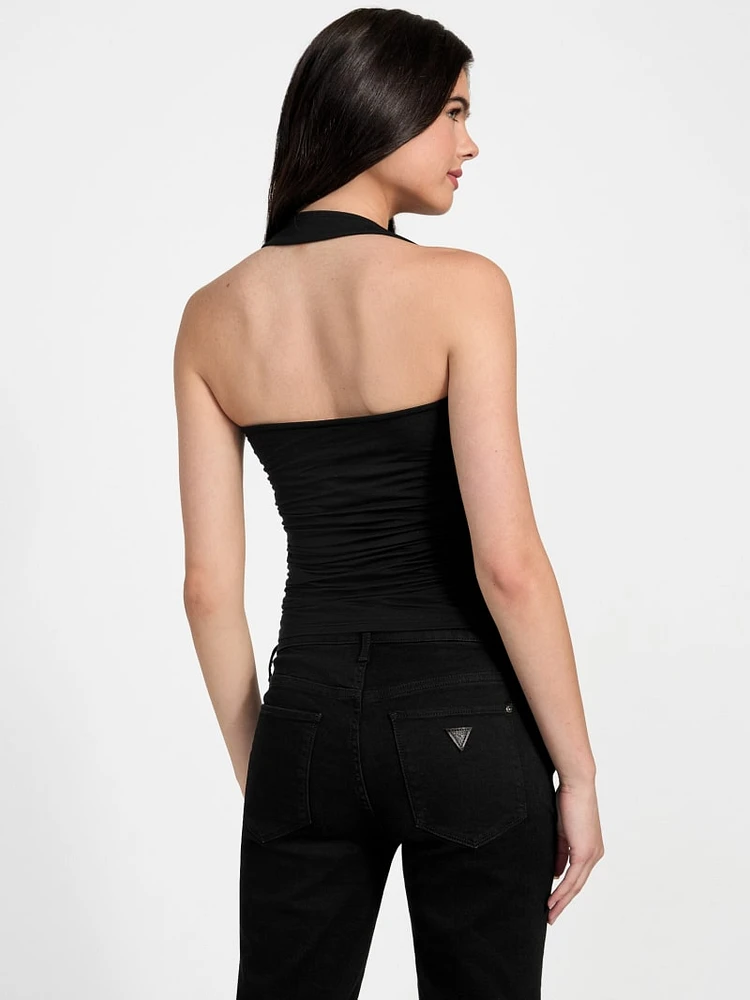 Eco Nora Halter Shirred Tank