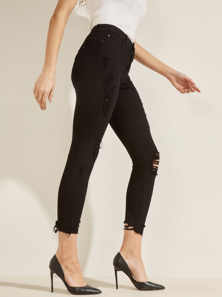1981 Destroyed High-Rise Skinny Jeans