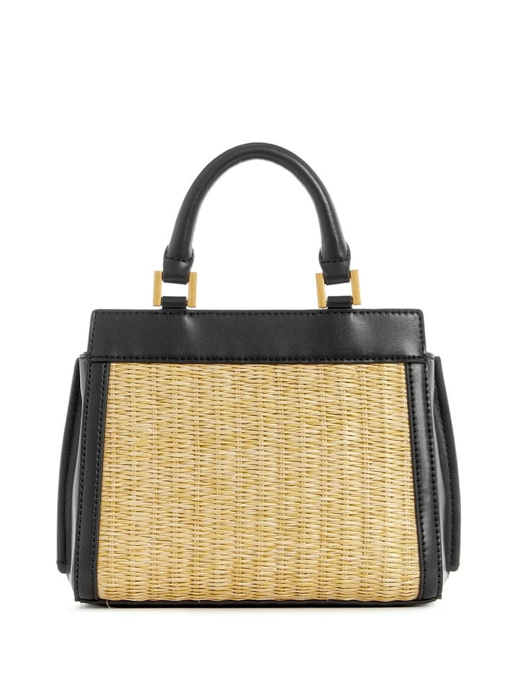 Katey Straw Mini Satchel