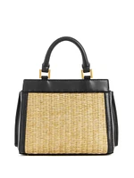 Katey Straw Mini Satchel