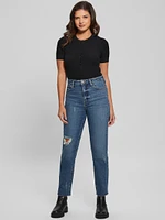 Eco Distressed Mom Jeans