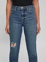 Eco Distressed Mom Jeans
