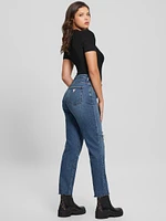 Eco Distressed Mom Jeans