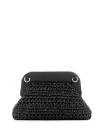 Liguria Crochet Straw Frame Clutch