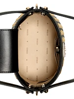 Atalia Raffia Crossbody Bucket Bag