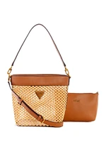 Vikky Straw Bucket Bag