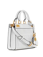 Katey Perforated Mini Satchel