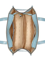 G Status Snake-Embossed Tote