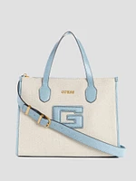 G Status Snake-Embossed Tote