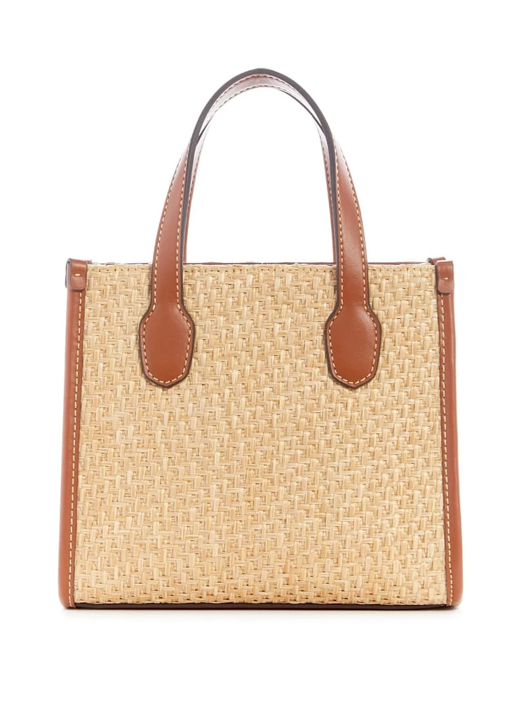 Silvana Straw Mini Tote