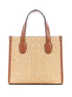 Silvana Straw Mini Tote