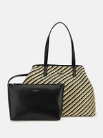 Vikky Woven Straw Tote Set