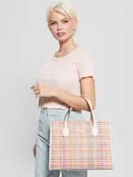 Silvana Colorful Straw Tote