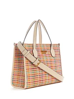 Silvana Colorful Straw Tote