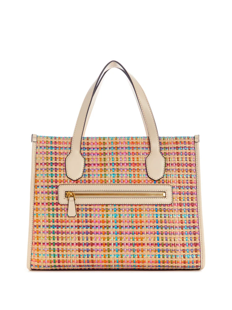 Silvana Colorful Straw Tote