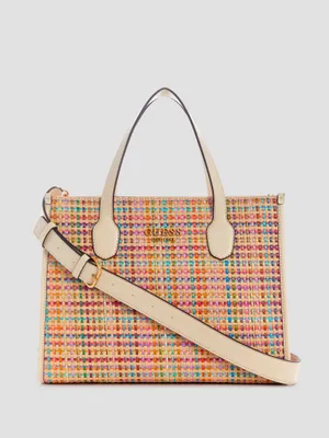 Silvana Colorful Straw Tote