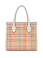 Silvana Colorful Straw Mini Tote