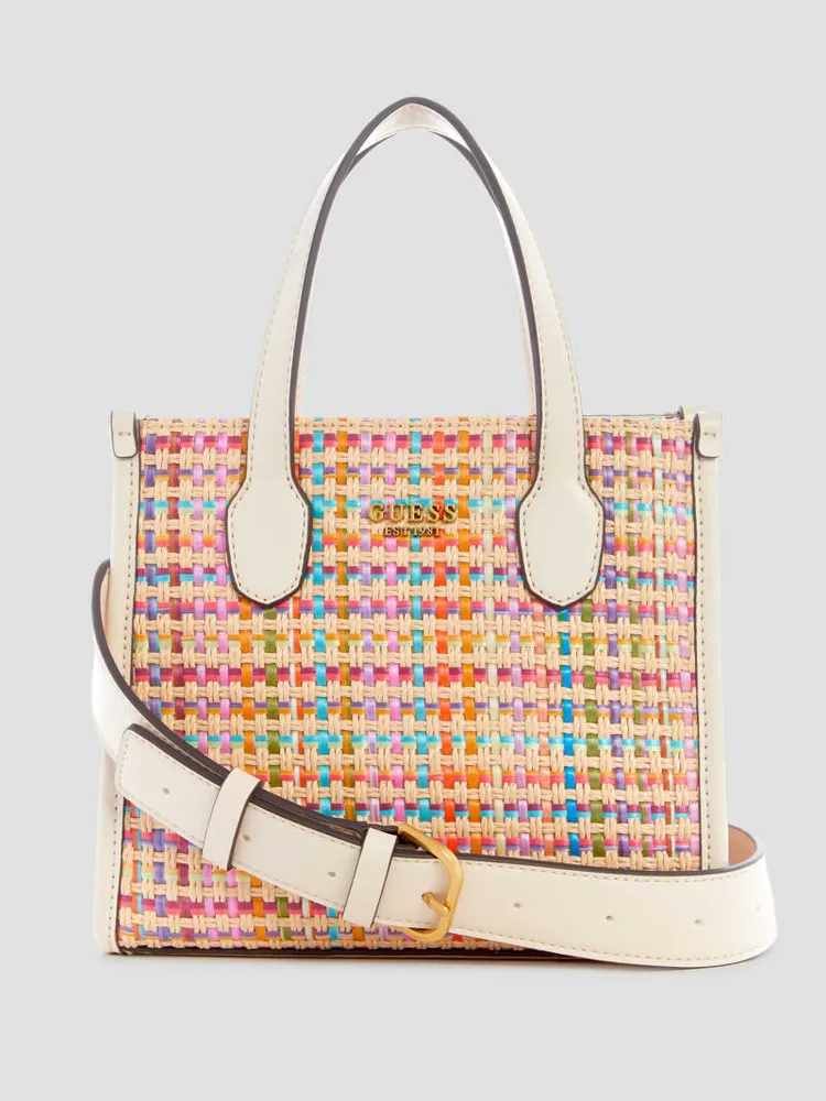 Silvana Colorful Straw Mini Tote