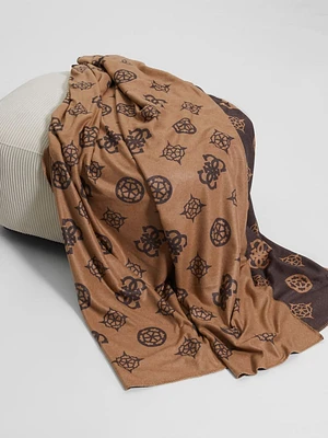 Fleece Peony Blanket