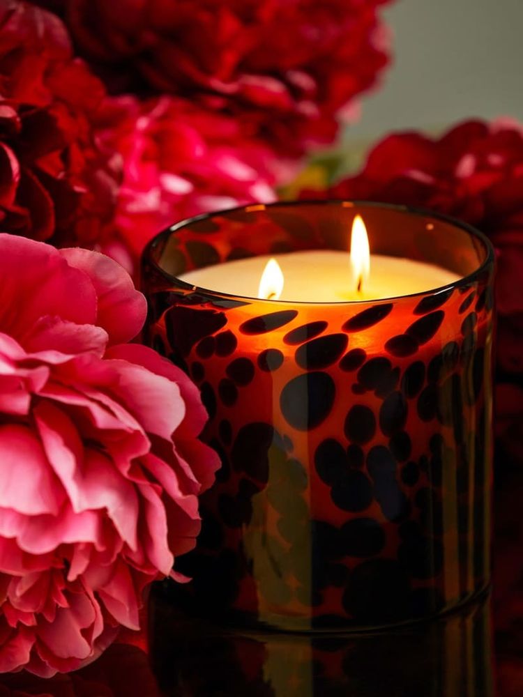 Leopard Candle