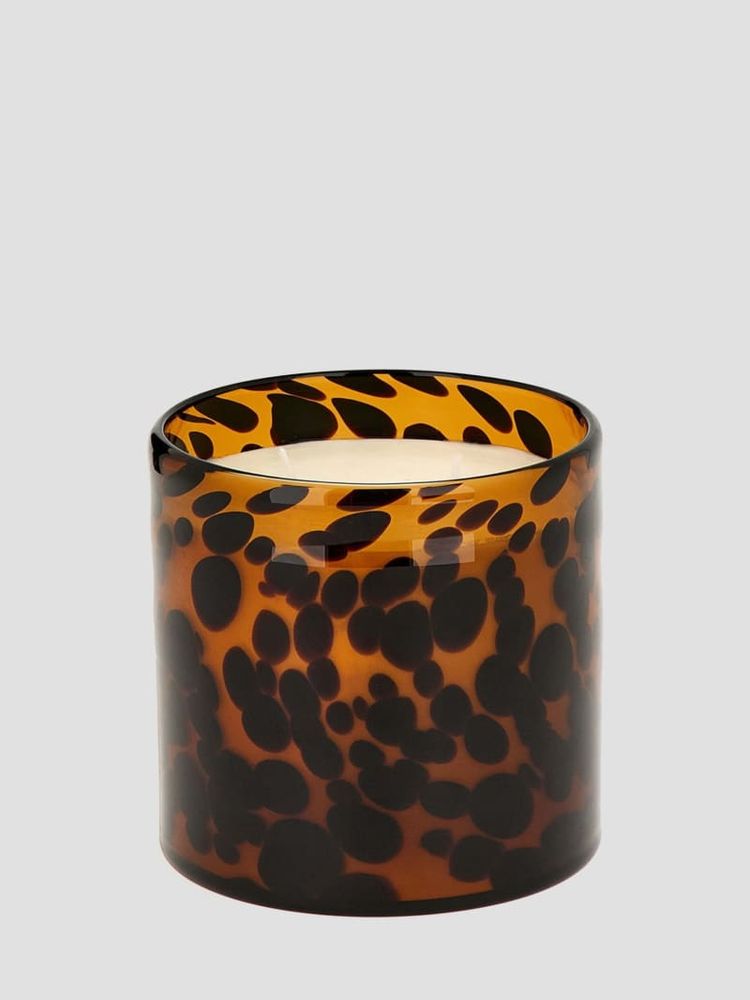 Leopard Candle