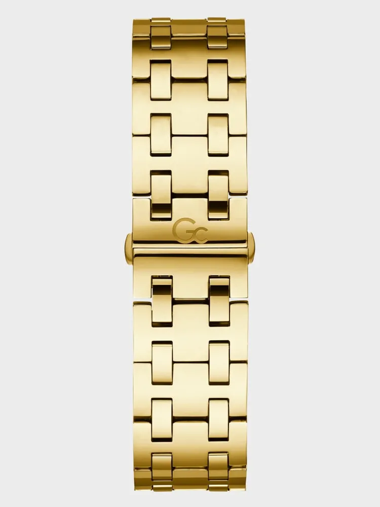 Gc Gold-Tone and Black Chronograph Watch