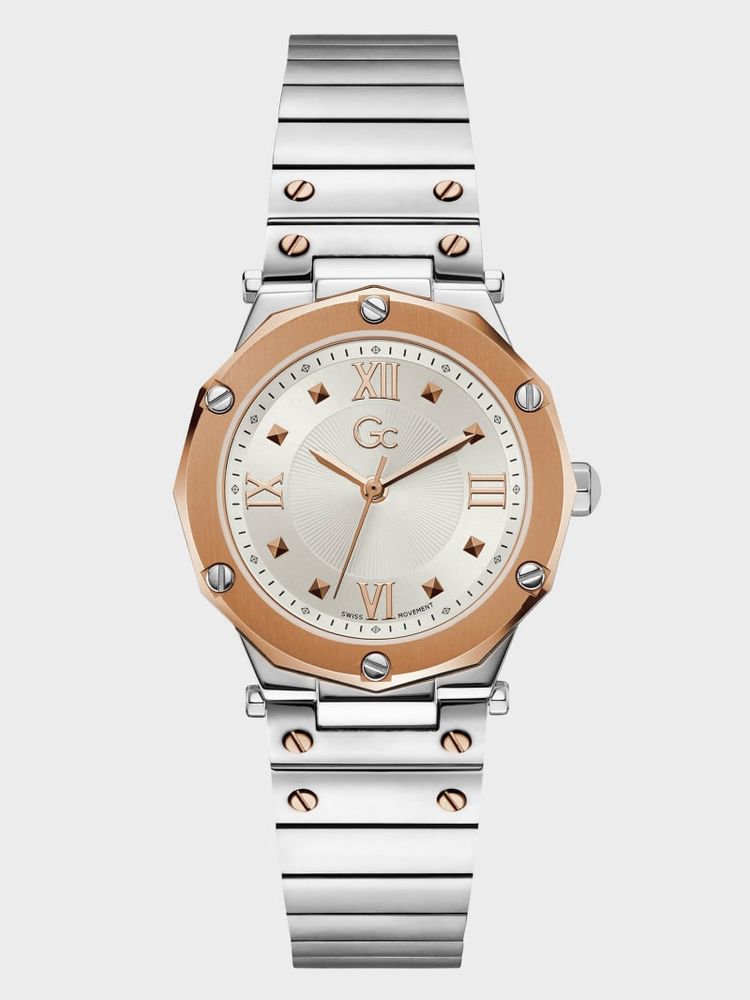 Gc Silver-Tone Analog Watch