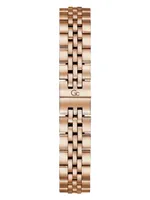 Gc Rose Gold-Tone and Crystal Analog Watch