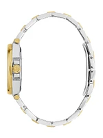 Gc Two-Tone and Green Analog Watch