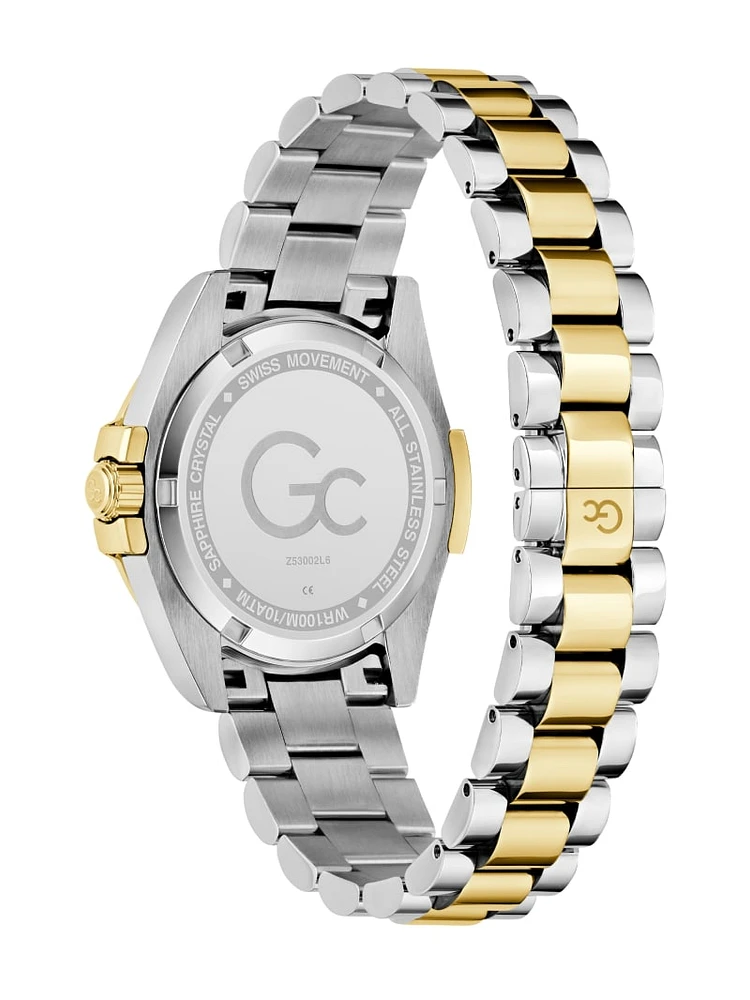 Gc Two-Tone Analog Watch