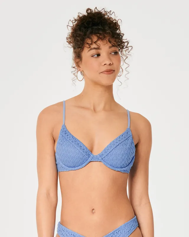 Hollister Crochet Plunge Underwire Bikini Top