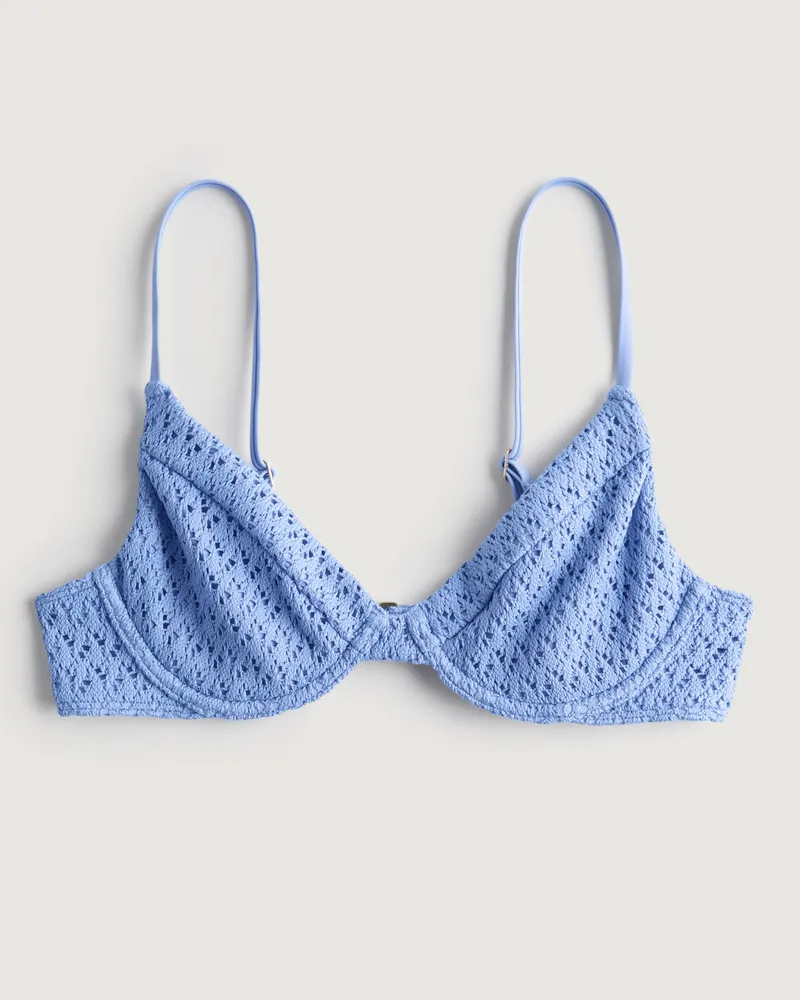Crochet Plunge Underwire Bikini Top