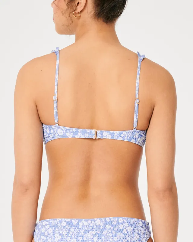 Hollister, Swim, Blue And White Floral Swimsuit From Hollister