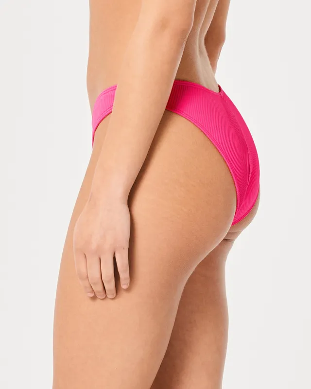 Hollister Double-Strap High-Leg Cheeky Bikini Bottom