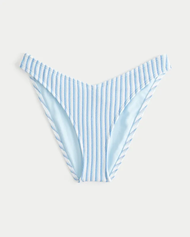 Outdoor Oasis Womens Striped High Waist Bikini Swimsuit Bottom, Color:  Light Blue Stripe - JCPenney