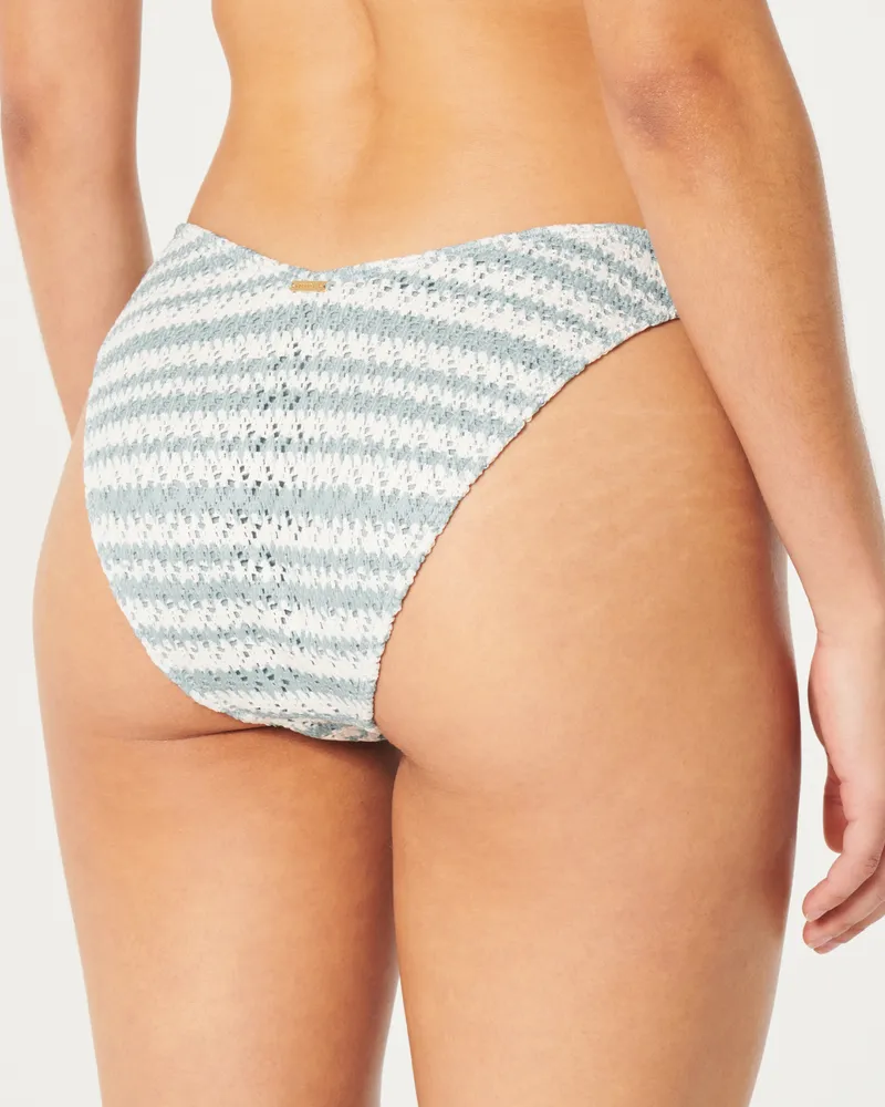 Crochet High-Leg Cheeky Bikini Bottom