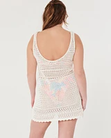 Crochet-Style Cover Up Dress