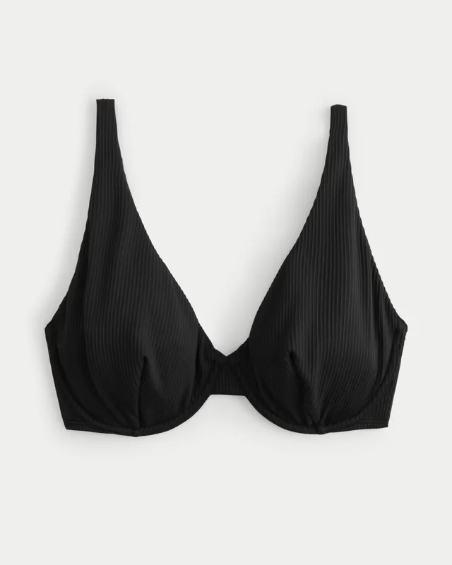 Hollister High Apex Smocked Underwire Bikini Top