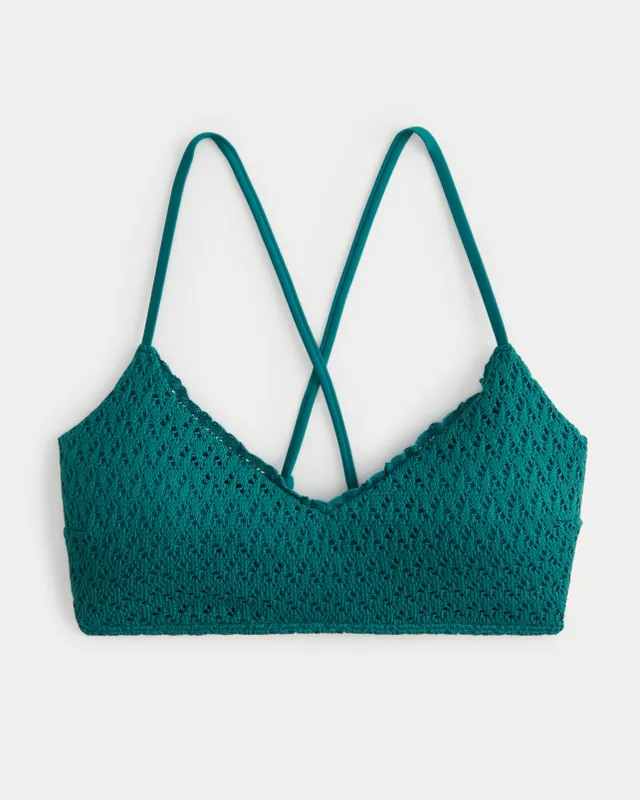 Hollister Crochet Bandeau Bikini Top