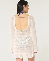 Crochet-Style Cover Up Dress