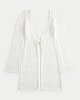 Crochet-Style Cover Up Dress