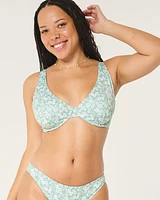 Curvy High Apex Ribbed Underwire Bikini Top