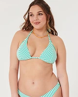 Scrunch-Ribbed Multi-Way Triangle Bikini Top