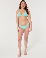 Scrunch-Ribbed Multi-Way Triangle Bikini Top