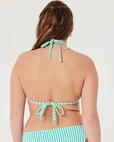 Scrunch-Ribbed Multi-Way Triangle Bikini Top