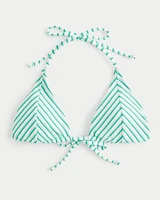 Scrunch-Ribbed Multi-Way Triangle Bikini Top