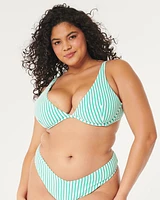 Scrunch-Ribbed High Apex Underwire Bikini Top