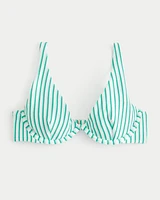 Scrunch-Ribbed High Apex Underwire Bikini Top